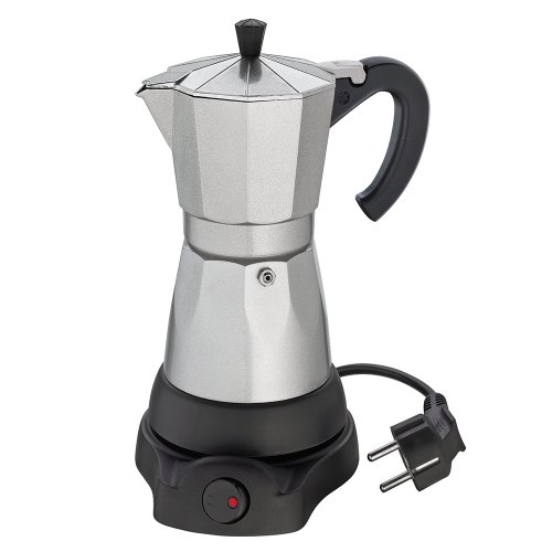 Cilio 273700 Classico - Caffetiera Elettrica (6 Tazze), Colore Argento E Nero