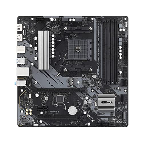 Asrock A520M Phantom Gaming 4 Am4 Matx Snd+Gln+U3.2+M2 Sata 6Gb/S Ddr4