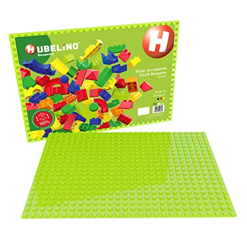 Hubelino- Grundplatte (20X28 Noppen) Piastra Di Base, Colore Verde, 420312