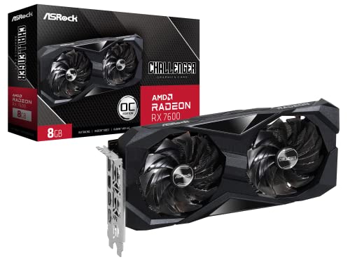 Asrock Rx7600 Cl 8Go Amd Radeon™ Rx 7600 Challenger 8Gb Oc Scheda Grafica