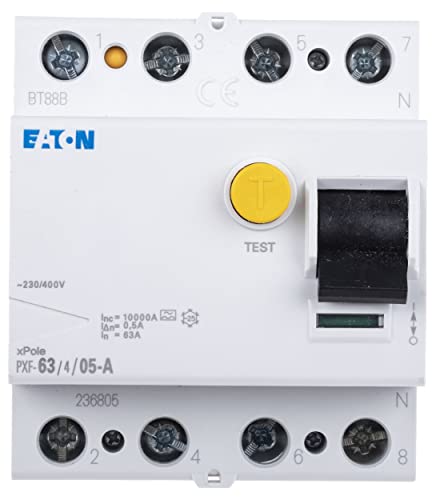 Eaton, Interruttore Salvavita 4 Poli 63A 500Ma - 236805
