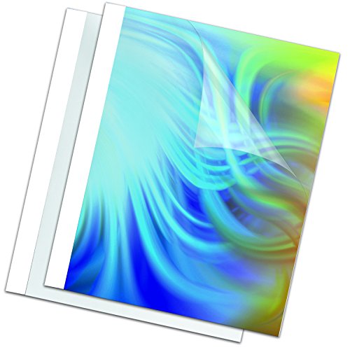 Fellowes Leonardi 53152 Termocopertine Standard, Formato 3 Mm, Confezione Da 100 Pezzi, Bianco