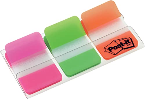 Post-It 686Pgo Strong Index Segnapagina, Medium, 66 Pezzi, Arancione/Verde/Rosa