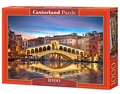 Castorland- Rialto By Night, Puzzle 1000 Teile Italia, Multicolore, 104215-2