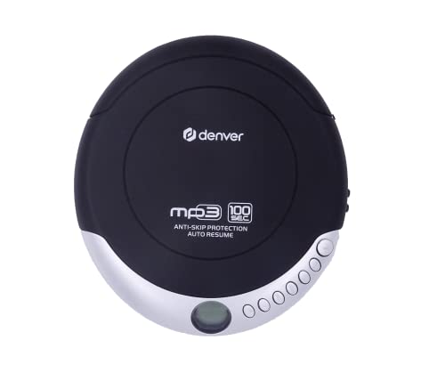 Denver Lettore Cd Portatile Dmp-391. Walkman. Compatibile Con Cd, Cd-R E Cd/Rw. Funzione Anti-Shock. Sistema Di Amplificazione Dei Bassi. Cuffie Inclu