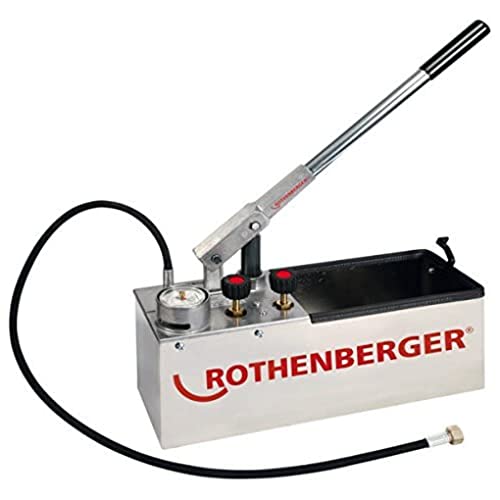 Rothenberger 60203 60203-Bomba De Comprobacion Rp50-S Inox, Nero/Argento/Rosso