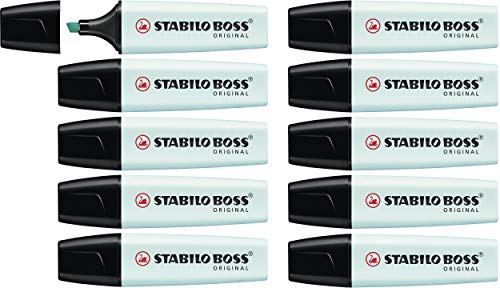 Evidenziatore - Stabilo Boss Original Pastel - Confezione Da 10 - Carta Da Zucchero