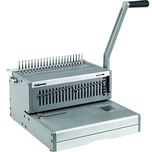 Fellowes 5642601 Rilegatrice A Dorso Plastico Orion, Manuale, Capacità Di Rilegatura 500 Fogli, Silver
