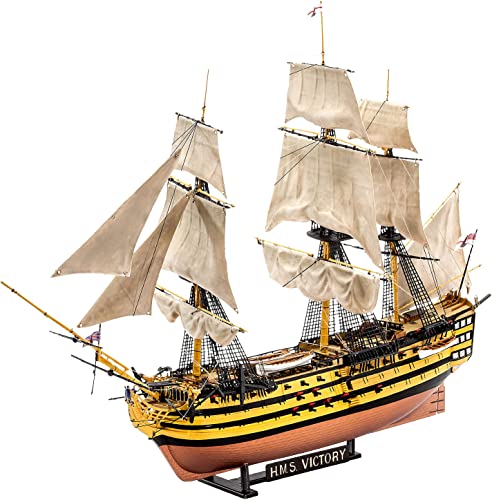Revell, Modellino Di Nave 1: 225, Set Regalo “Battaglia Di Trafalgar”, Livello 4, Riproduzione Fedele All'Originale Con Molti Dettagli, Barca A Vela H