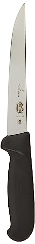 Victorinox, Coltello Disossatore Da Cucina Fibrox, Presa Ergonomica, 12 Cm, Nero