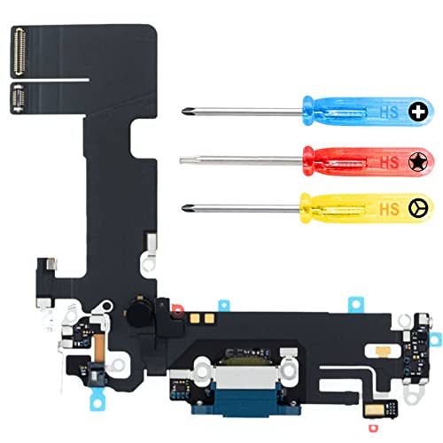 Mmobiel Connettore Dock Compatibile Con Iphone 13-6.1 Inch - 2021 - Presa Di Ricarica Cavo Flessibile - Audio Jack/Microfono/Antenna Di Ricambio - Inc