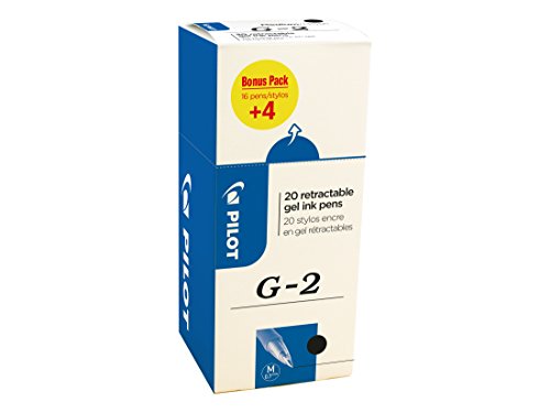 Pilot 3131910516460 G207 - Penna Roller Gel, Confezione Da 20, Colore: Nero