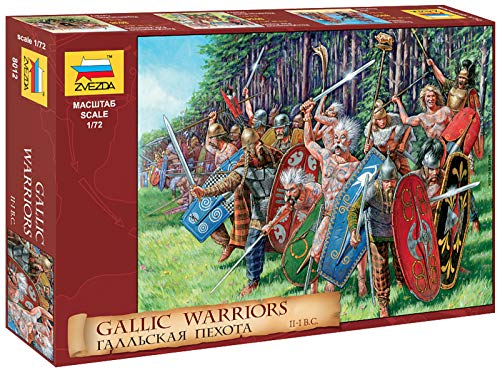Zvezda 500788012 500788012-1:72 Gallic Infantry (Wa) - Kit Di Costruzione In Plastica Per Principianti, Multicolore