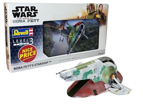 Tescoma- Revell 06785 Boba Fetts Starship Kit Modello Scala 1:88 Fett Fett'S, Colore Non Verniciato