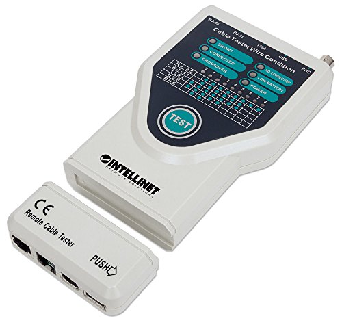 Intellinet 780094 5-In-1 Tester Per Cavi, Prova 5 Cavi Di Rete E Computer Comunemente Usati
