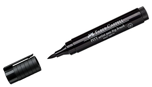 Faber-Castell Pitt Artist Pen Big Brush India Ink Pen - Colore 199 Nero 167699