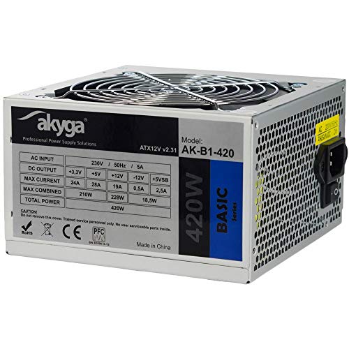 Akyga Ak-B1-400 Power Supply Unit 400 W 20+4 Pin Atx Atx Green