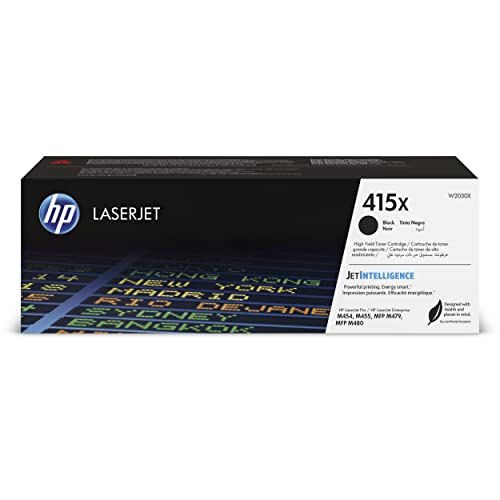 Hp 415X W2030X, Cartuccia Toner Originale Hp Da 7500 Pagine, Compatibile Con Le Stampanti Hp Laserjet M453, M455, Mfp M479, Mfp M480, Nero