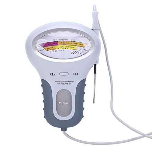Cloro E Ph Tester, Pc-102B Cl2 Misuratore Ph Piscina Analizzatore Di Qualità Dell'Acqua Con Sonda Per Piscina Termale