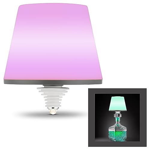 Rev Lamprusco Lampada Da Tavolo Senza Fili, 130 Lm, 2 W, Batteria 4000 Mah, Luce Per Bottiglia Rgb, Lampada Da Comodino, Dimmerabile, Ip54