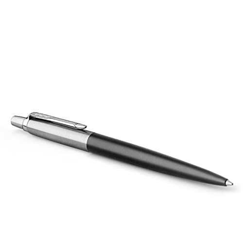 Parker Jotter Penna A Sfera Con Dettagli Cromati, Confezione Regalo, Bond Street Black