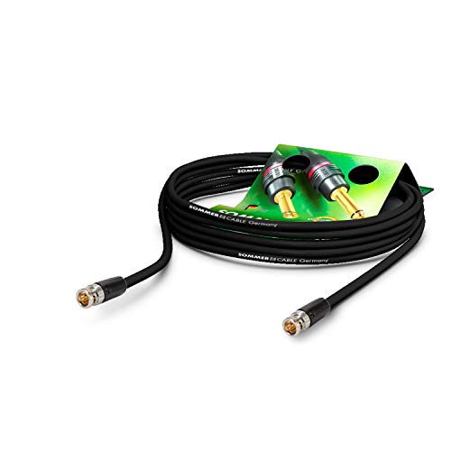 Sommer Cable - Cavo Patch Video 6G-Sdi/4K, Sc-Vector 0,8/3,7, Bnc/Bnc Nbnc75Blp9X Neutrik, Nero