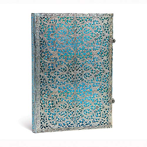 Paperblanks Pb2559-7, Diari A Copertina Rigida Blu Maya; Bianco; Grande (210 × 300 Mm)