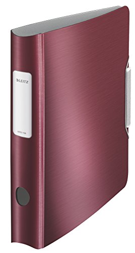 Leitz Active Style Registratore 180°, F.To Commerciale Dorso 5 Cm, Rosso Granato, 11090028
