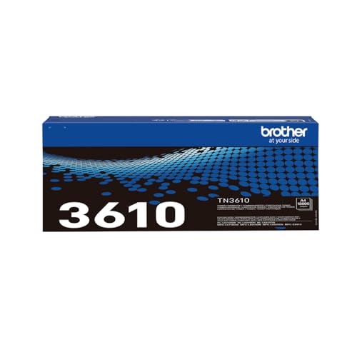Brother Tn3610 Toner Originale, Alta Capacità, Fino A 18000 Pagine, Per Stampanti Hll5210Dn, Hll5210Dw, Hll6210Dw, Dcpl5510Dw, Mfcl5710Dn, Mfcl5710Dw,