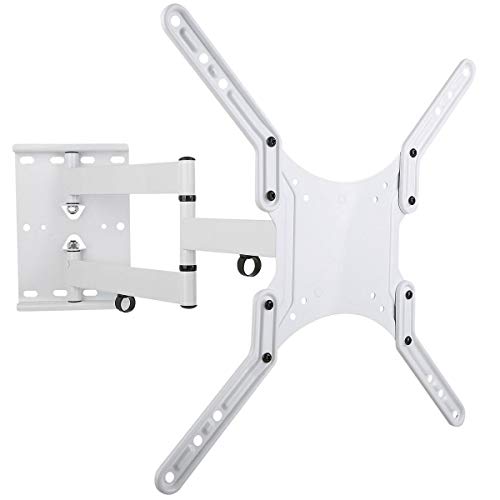 Techly 023851 Supporto A Muro Ultra Slim Per Tv Led Lcd 23-55" Bianco Bianco
