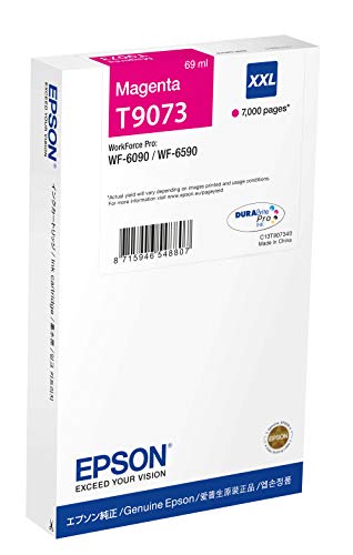 Epson C13T907340 (T9073) Cartuccia D'Inchiostro Xxl Magenta 7000 Pagine 69 Millilitri Per Wf-6Xxx