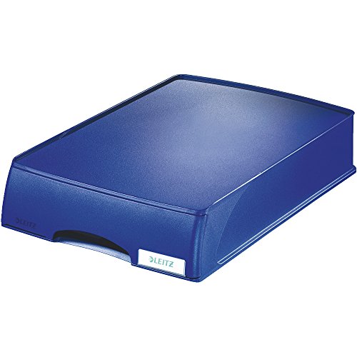 Leitz Cassettiera Componibile Per Vaschette Portacorrispondenza, Formato A4, Blu, Gamma Plus, 52100035
