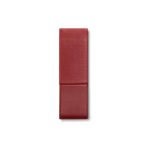 Lamy 1225583 A 315 Custodia In Pelle Nappa In Pelle Per 2 Penne, Rosso