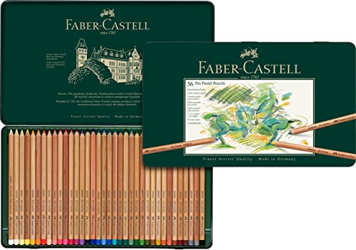 Faber-Castell 112136 Matite Per Artisti Pitt Pastel, Astuccio In Metallo Da 36