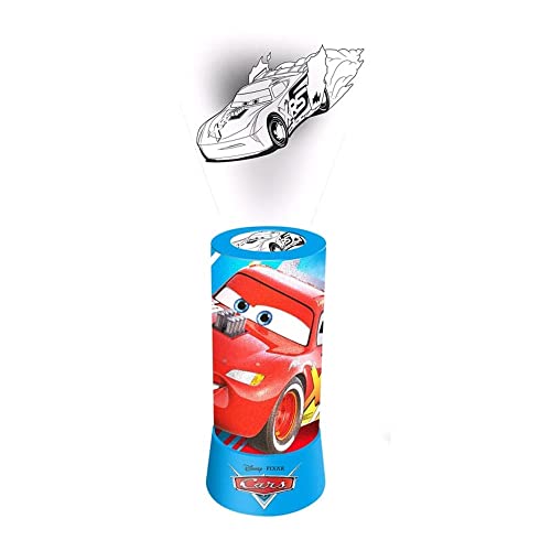 Kid Licensing Proiettore Led Cilindrico Cars - Luce Di Compagnia