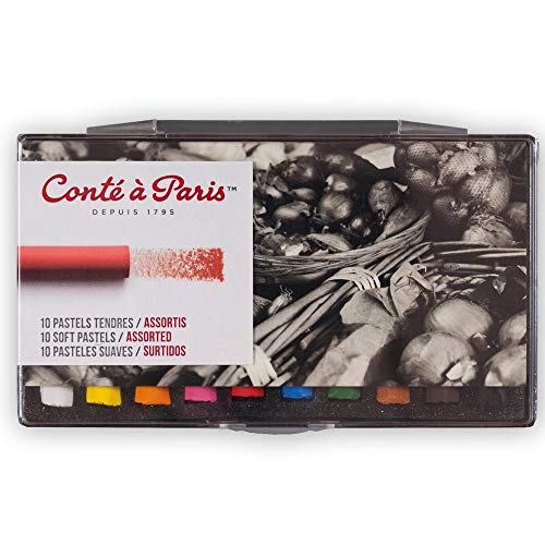 Conté À Paris Pastelli Morbidi, Colori Assortiti, Confezione Da 10