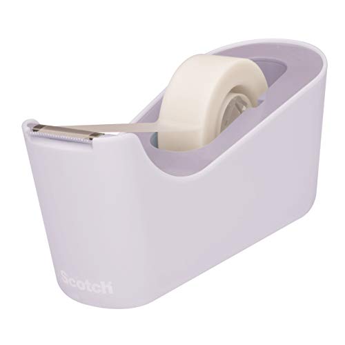 Scotch Dispenser Per Nastro Adesivoc18, Lavanda + Nastro Adesivo Invisibilemagic, 19 Mm X 33 M, 1 Rotolo/Confezione