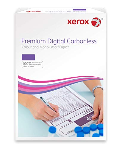 Xerox 003R99111 Rame De 500 Feuilles De Papier Sans Carbone Pour 4 Exemplaires (Blanc/Jaune/Rose/Bleu)