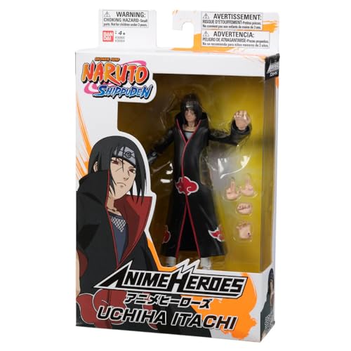 Bandai - Anime Heroes - Naruto Shippuden - Action Figure Anime Heroes 17 Cm - Itachi Uchiwa - 36902