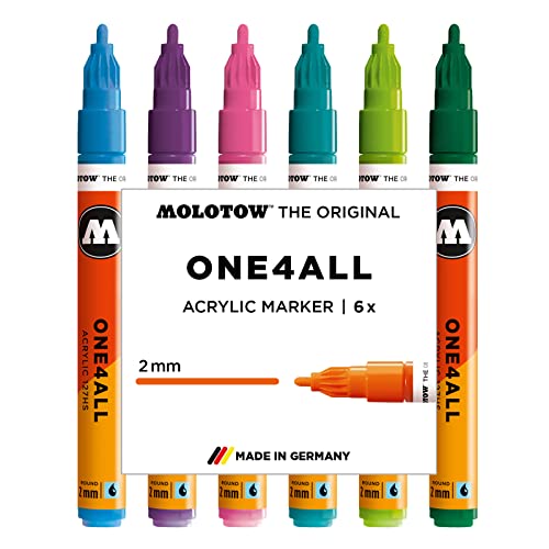 Molotow 200231 Set Base 2 Da 6 Pennarelli One4All 127Hs, 2 Mm