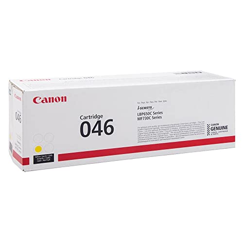 Canon Cartuccia 046 Y Toner Giallo, Rendimento 2.300 Pagine, Imballo In Cartone