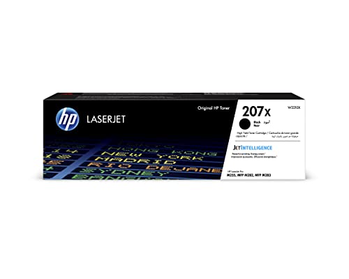 Hp 207X W2210X, Cartuccia Toner Originale Hp Da 3150 Pagine, Compatibile Con Le Stampanti Hp Laserjet Pro M255, Mfp M282 E Mfp M283, Nero