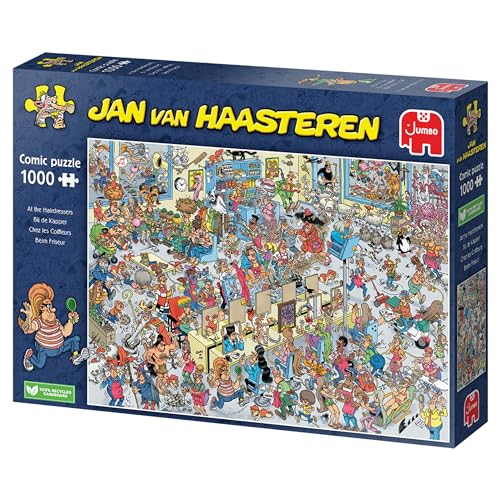 Jumbo Spiele Jan Van Haasteren Parrucchiere 1000 Pezzi-Puzzle Per Adulti, 20070