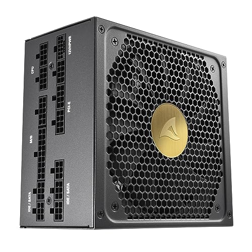 Sharkoon Rebel P30 Gold, 1000 Watt, Atx 3.0, Completamente Modulare