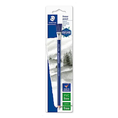 Staedtler 526 61Bk-C - Penna Per Cancellare Mars Rasor (Con Spazzole, Senza Ftalati E Lattice, Confezione Blister Con Una Penna)