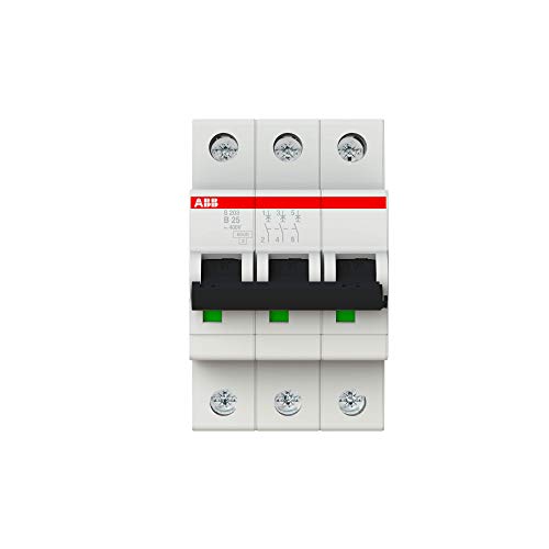 Abb S203 B25 Interruttore Automatico 6Ka 3P, White