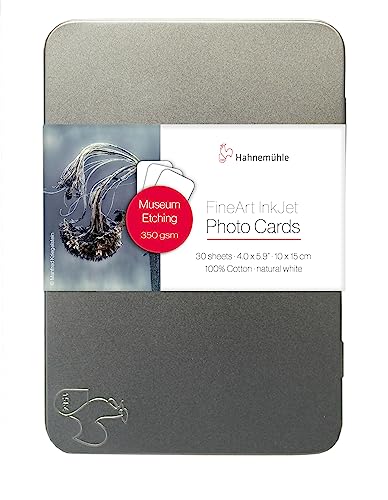 Hahnemühle 10640771 Digital Fine Art Museum Etching Photo Cards, 10 X 15, 100 X 150 Mm