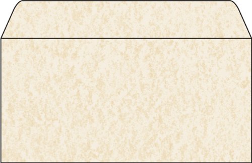 Sigel Du181 Buste Con Motivo Pergamena Beige Chiaro, Formato Dl (11 X 22 Cm), 50 Pezzi