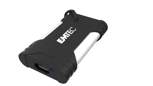 Emtec - Unità Ssd Esterna X210G Gaming Portatile Da 500 Gb, 500 Gb - Ecssd500Gx210G - Usb-C 3.2 Gen2 - Fino A 1100Mb/S - 3D Nand Flash - Archiviazione
