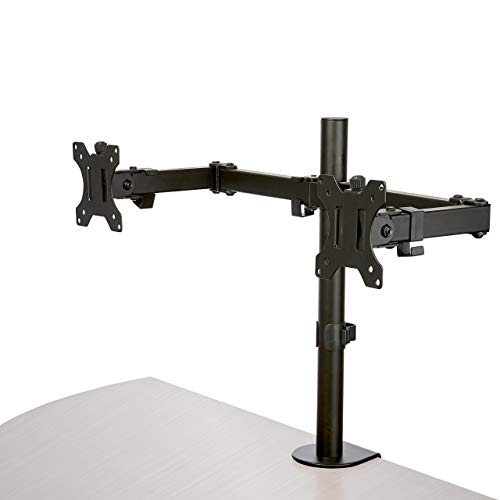 Startech.Com Staffa Per Due Monitor Con Montaggio Su Scrivania - Design A Barre Trasversali - Articolabile - Acciaio (Armdual2)